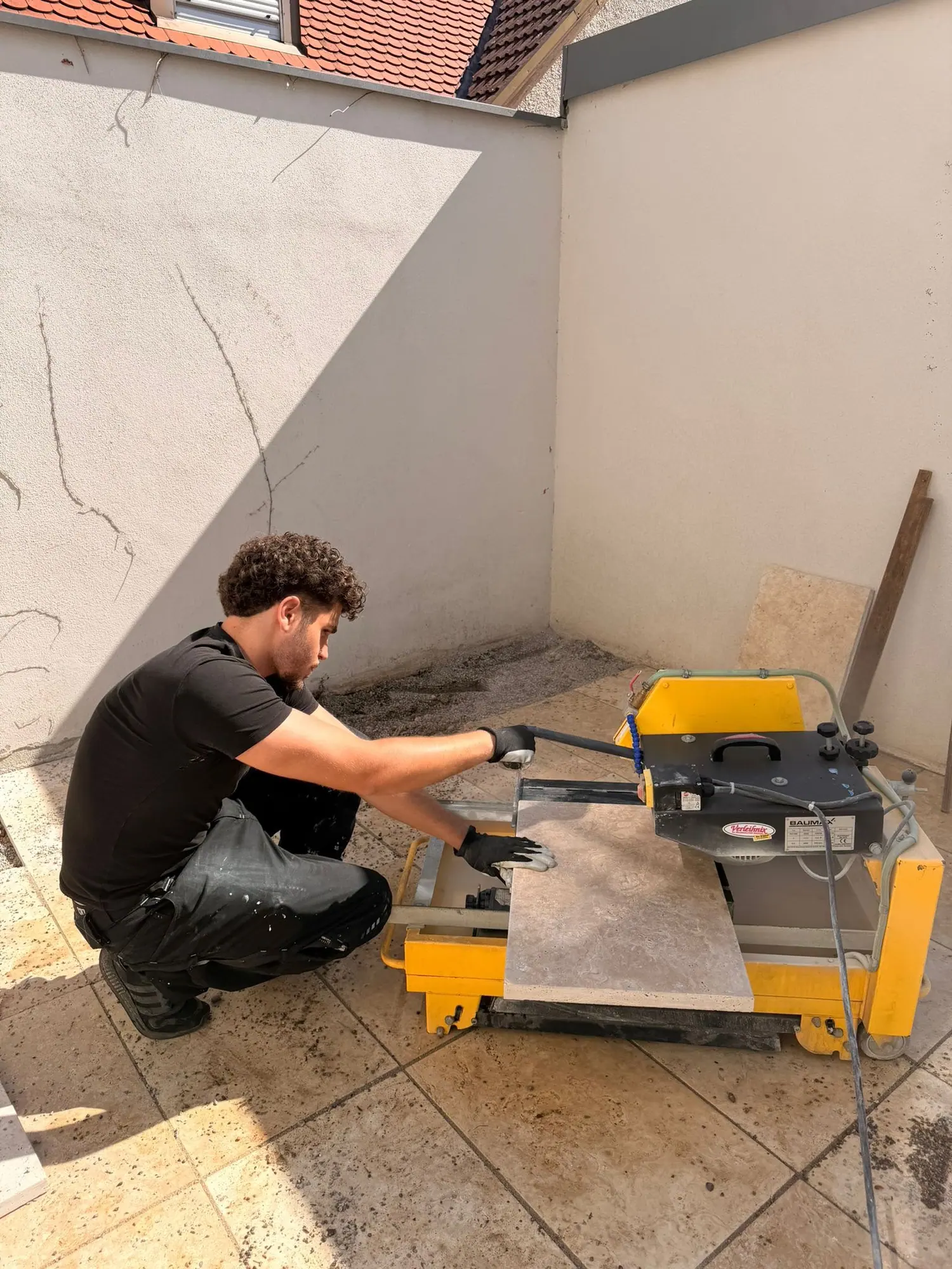 Terrassenplatten schneiden München bei Steinarbeiten